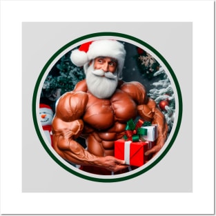 Receiving Santa's gift at the Gym Posters and Art